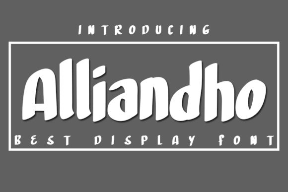Alliandho: A Bold Display Font for Modern Brands