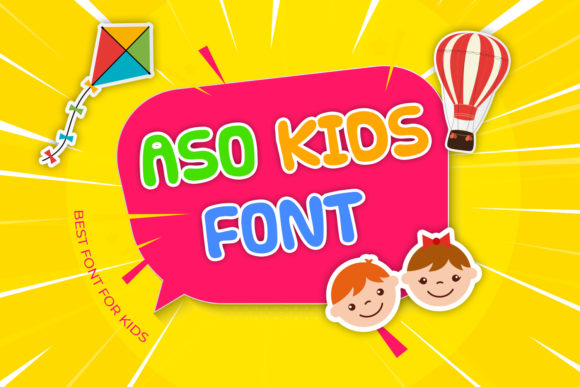 Aso Kids: A Playful Display Font for Web Design