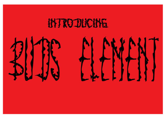 Buds Element: A Display Font for Branding