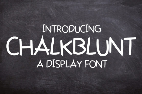 ChalkBlunt: A Casual Display Font for Modern Branding
