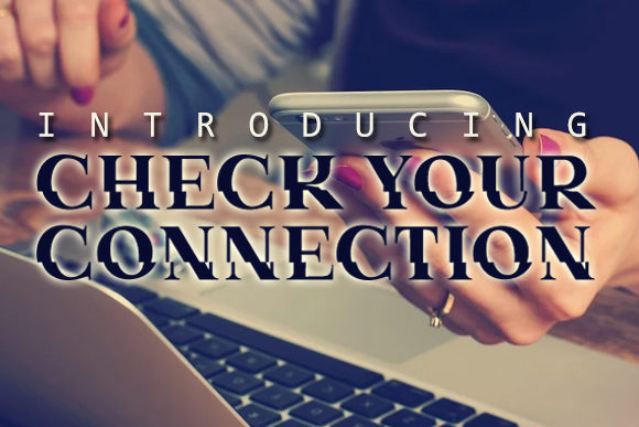 Check Your Connection: A Bold Display Font for Digital Impact