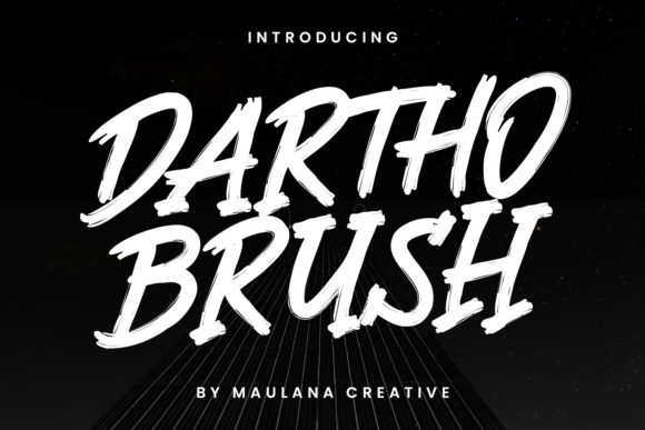 Dartho Brush: A Bold Display Font for Impactful Branding