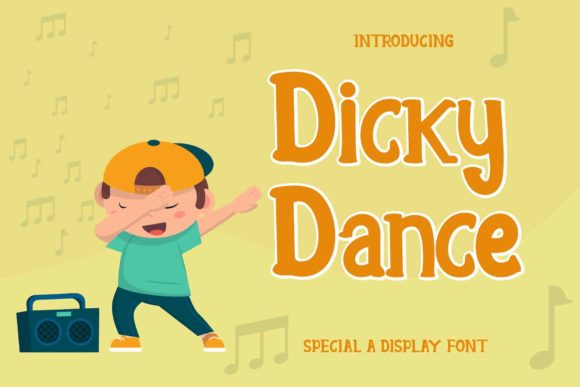 Dicky Dance: A Playful Display Font for Bold Branding