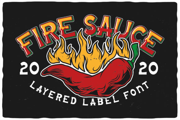 Fire Sauce: A Bold Display Font for Editorial Design