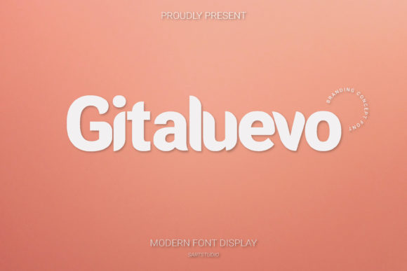 Gitaluevo: A Modern Display Font for Branding
