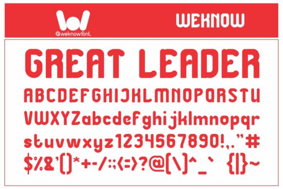 Great Leader: A Bold Display Font for Modern Brands