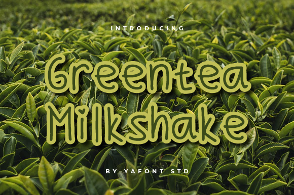 Greentea Milkshake Font for Branding