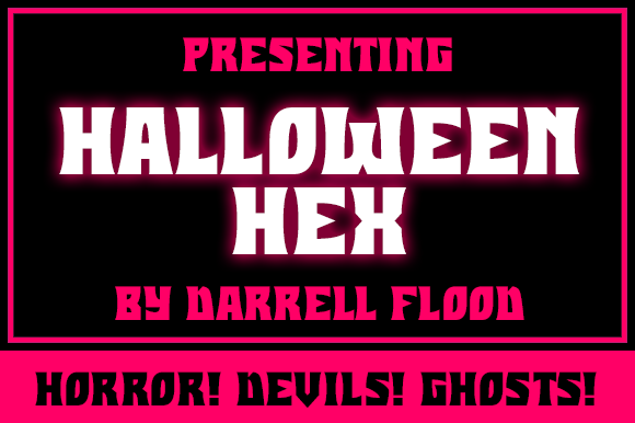 Halloween Hex: A Bold Display Font for Marketers