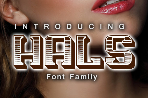 Hals: A Bold 3D Display Font for Web Headers