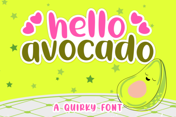 Hello Avocado: A Bold Display Font for Web Design