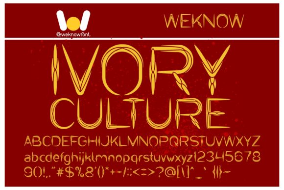 Ivory Culture: A Distinctive Display Font for Web Design