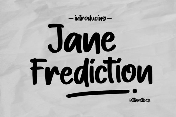 Jane Frediction: A Charming Display Font for Makers