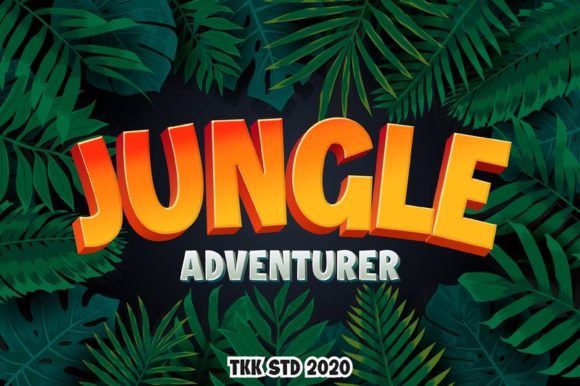 Jungle Adventurer: A Bold Display Font for Web
