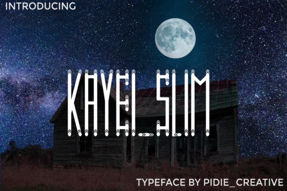 Kayei Slim: A Modern Display Font for Branding