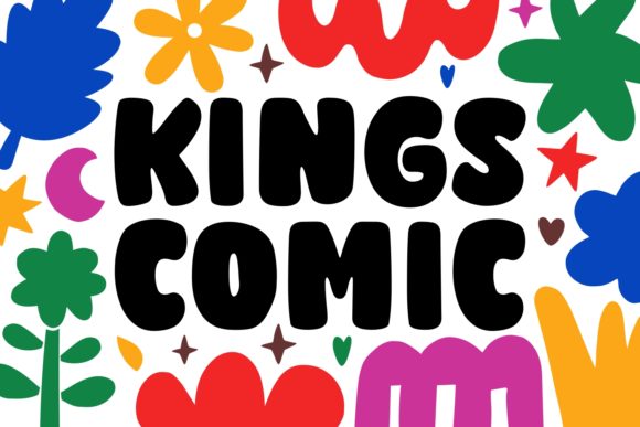 Kings Comic: A Bold Display Font for Playful Editorial Design
