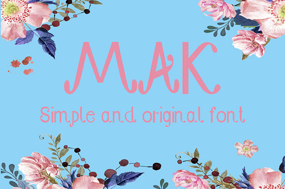Mak: A Playful Display Font for Modern Branding