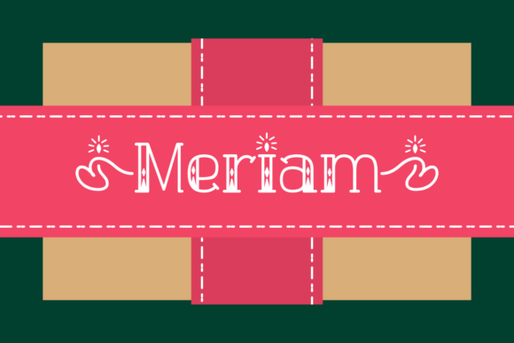 Meriam: A Refined Display Typeface for Modern Editorial Design