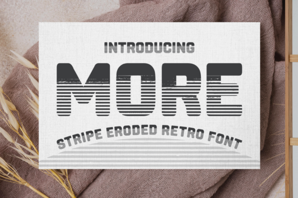 More: A Bold Vintage Display Font for Brand Identity