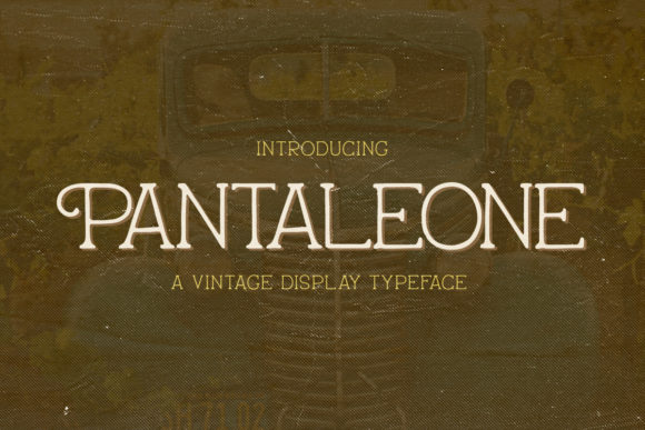Pantaleone: A Vintage Display Font for Makers