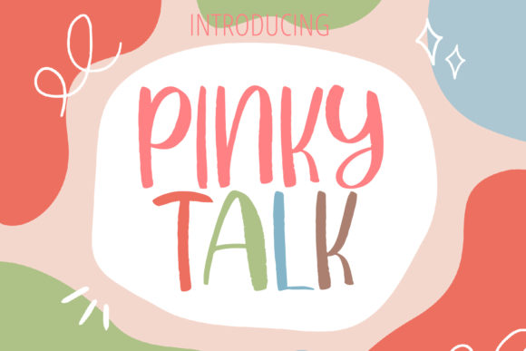 Pinky Talk: A Playful Display Font for Editorial Design