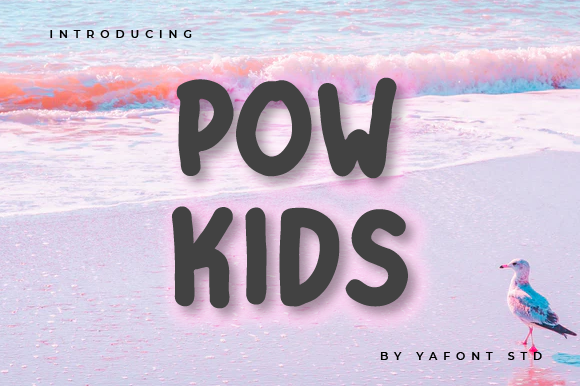 Pow Kids: A Playful Display Font for Web Design