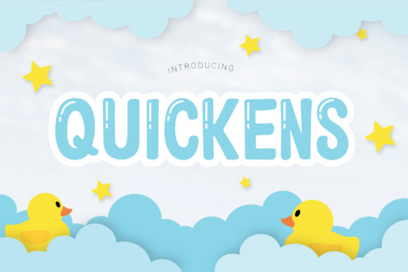 Quickens: A Playful Display Font for Bold Campaigns