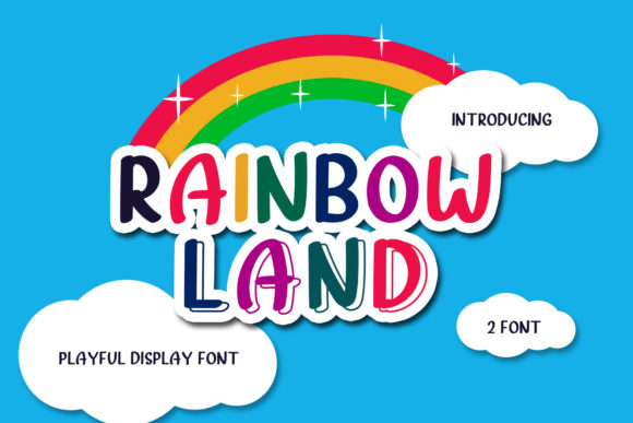 Rainbow Land: A Joyful Display Font for Editorial Design