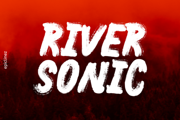 River Sonic: A Bold Display Font for Web Design