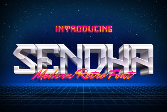 Sendha: A Bold Display Font for Modern Editorial Design