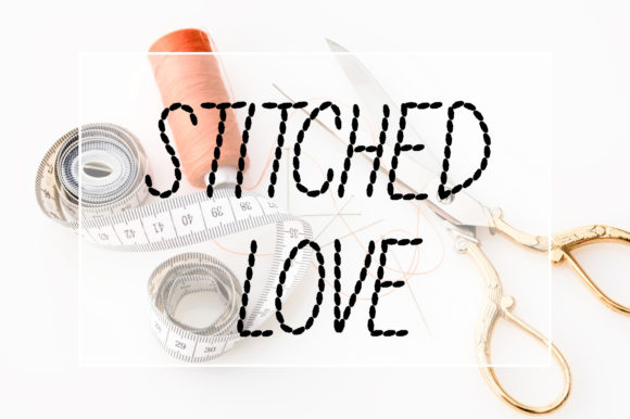 Stitched Love: A Charming Display Font for Web Design