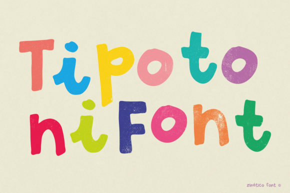 Tipotoni: A Playful Display Font for Makers