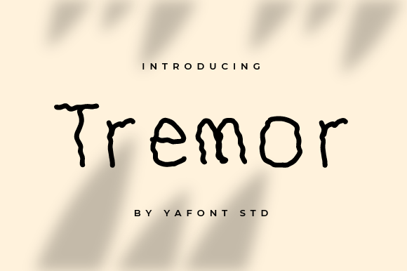 Tremor: A Display Font That Elevates Small Business Branding