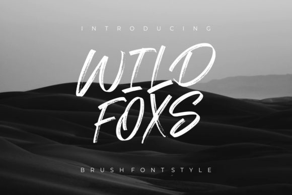Wild Foxs: A Brushed Display Font for Bold Branding