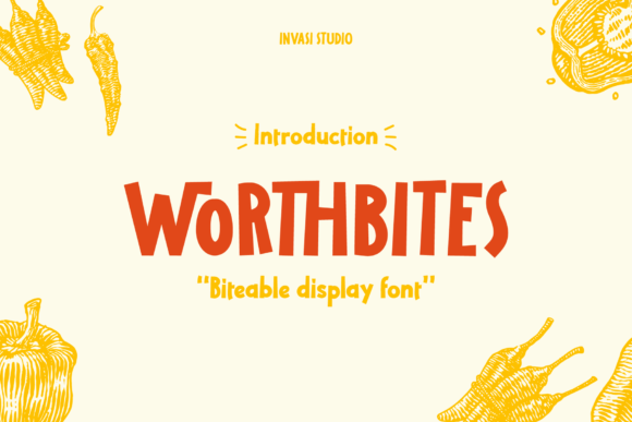 Worthbites: A Bold Display Font for Makers